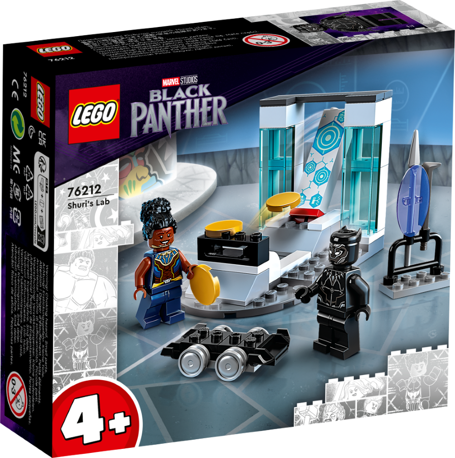 76212 LEGO® Marvel Super Heroes Shuri laboratorija , 4+ gadi, 2022. gada modelis