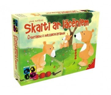BRAIN GAMES Настольная игра - Считать с медведями (Lv/Ru) 3+ лет