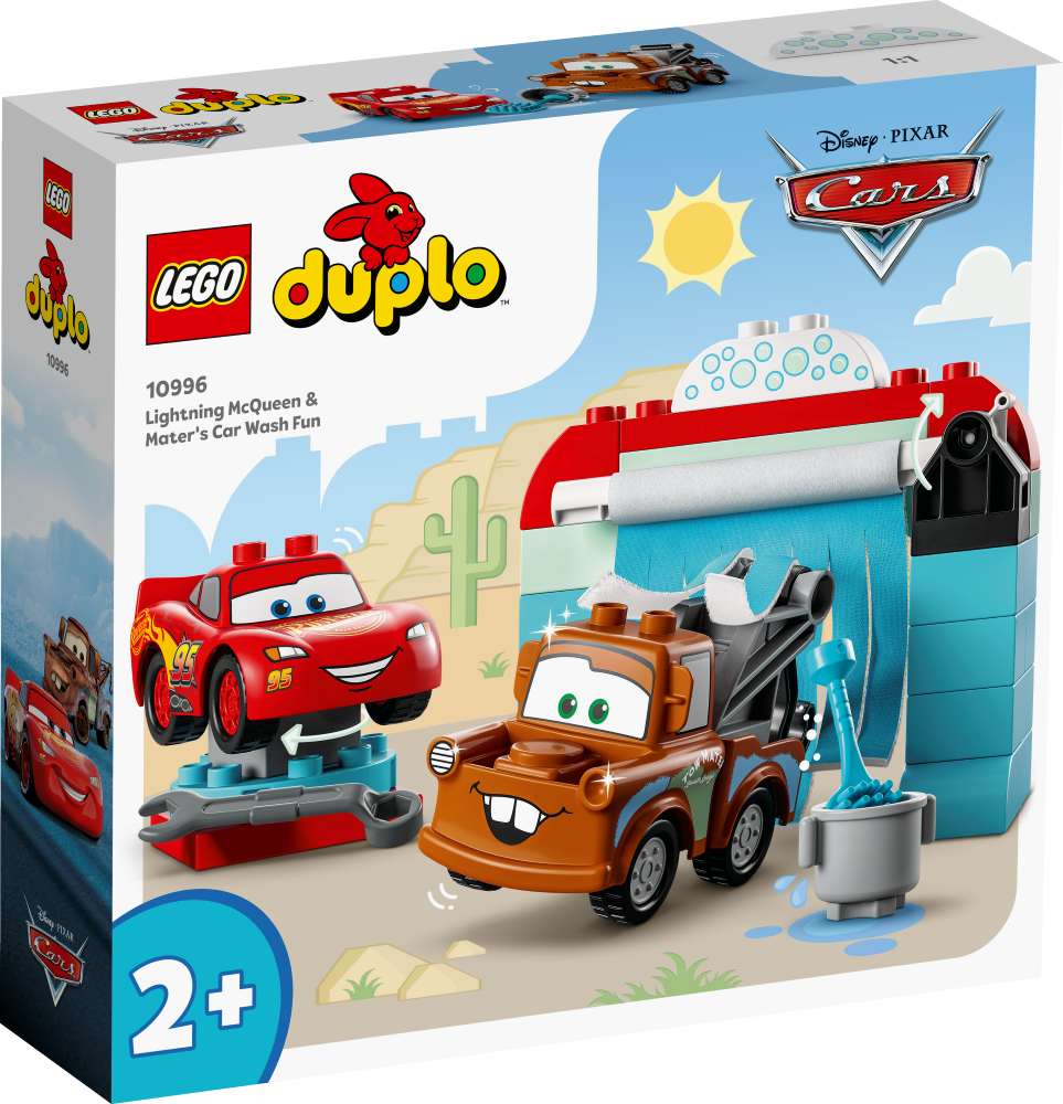 # 10996 LEGO® DUPLO Zibens Makvīna un Metriņa jautrā automazgātava, 2+ gadi, 2023. gada modelis