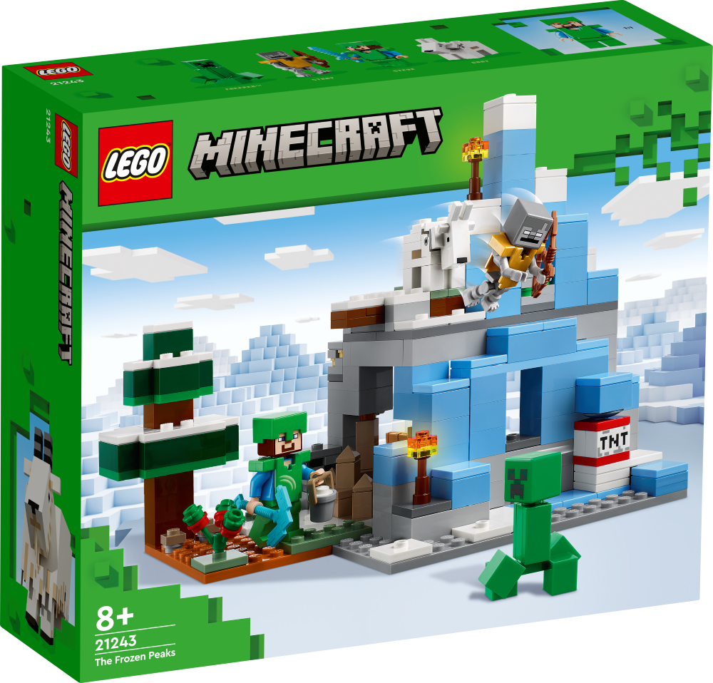 21243 LEGO® Minecraft Оледенелые вершины , 8+ лет, модель 2023 года