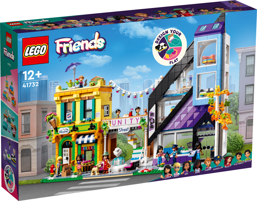 41732 LEGO® Friends Ziedu un dizaina preču veikali pilsētā, 12+ gadi, 2023. gada modelis