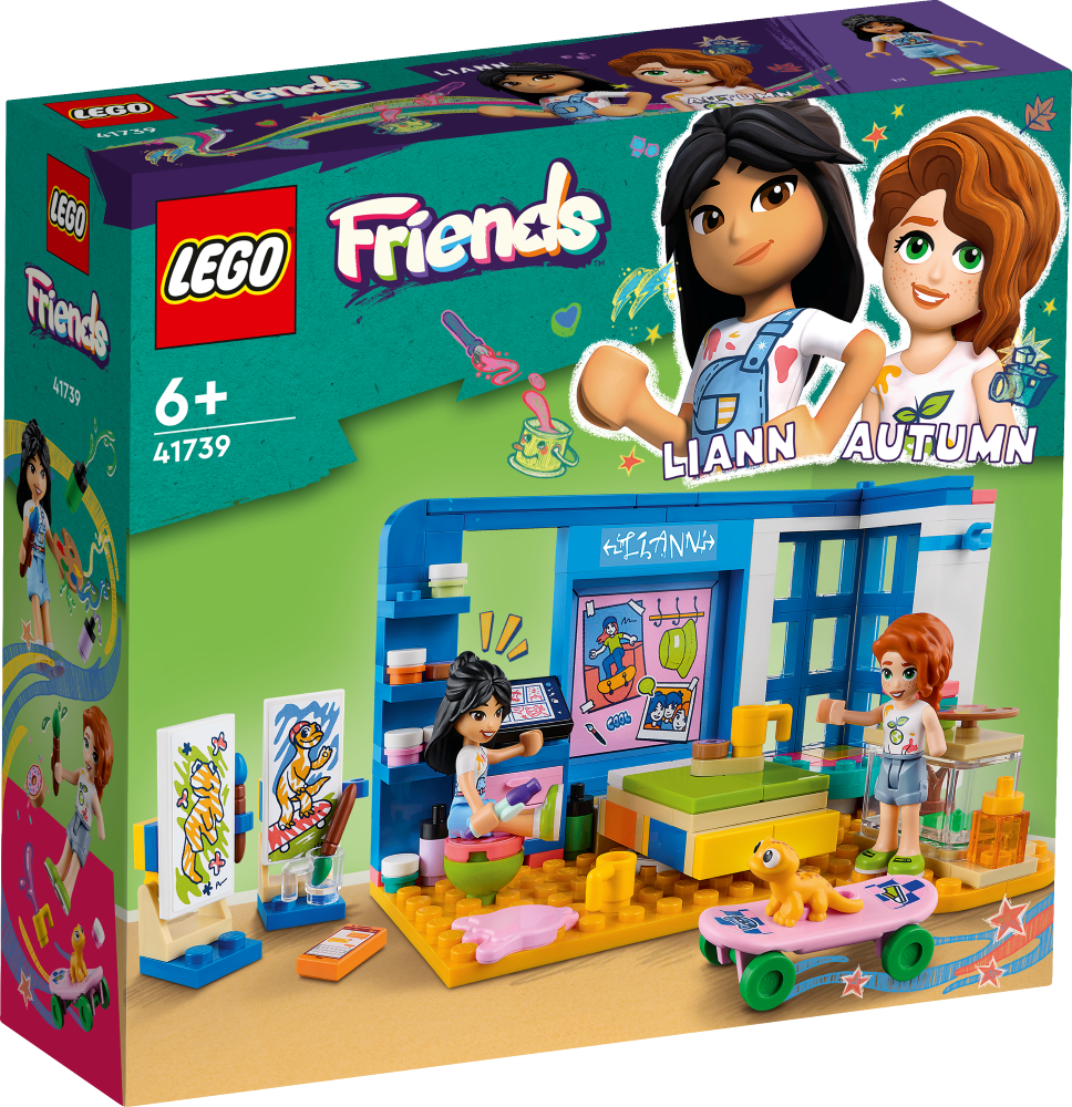 41739 LEGO® Friends Комната Лиэнн, 6+ лет, модель 2023 года