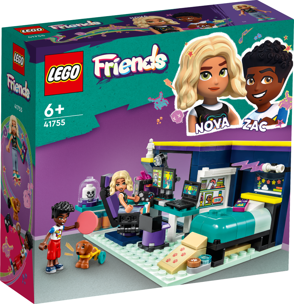 41755 LEGO® Friends Комната Новы, 6+ лет, модель 2023 года