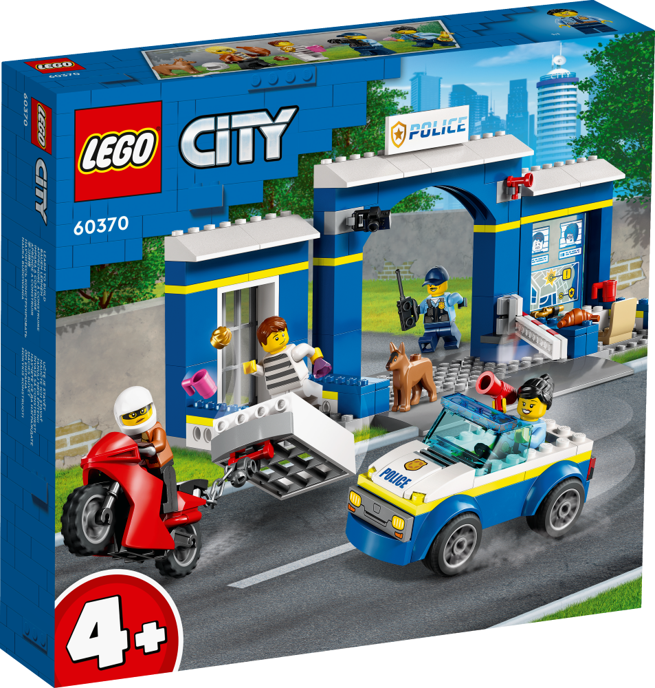 60370 LEGO® City Погоня в полицейском участке, 4+ лет, модель 2023 года