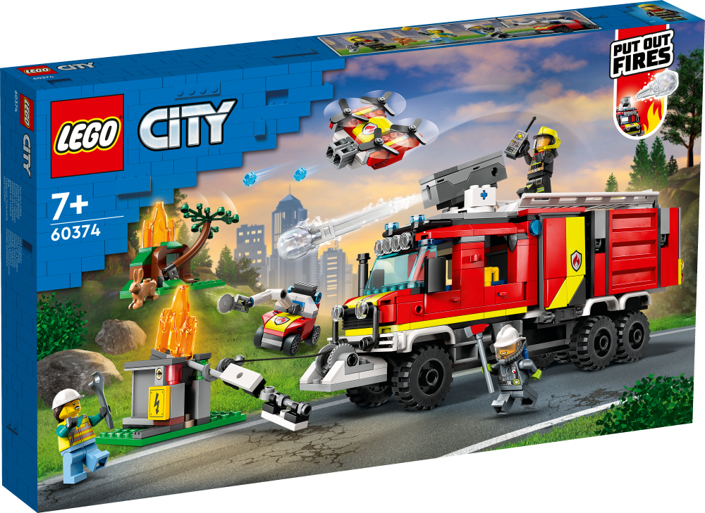 60374 LEGO® City Машина пожарного расчета , 7+ лет, модель 2023 года