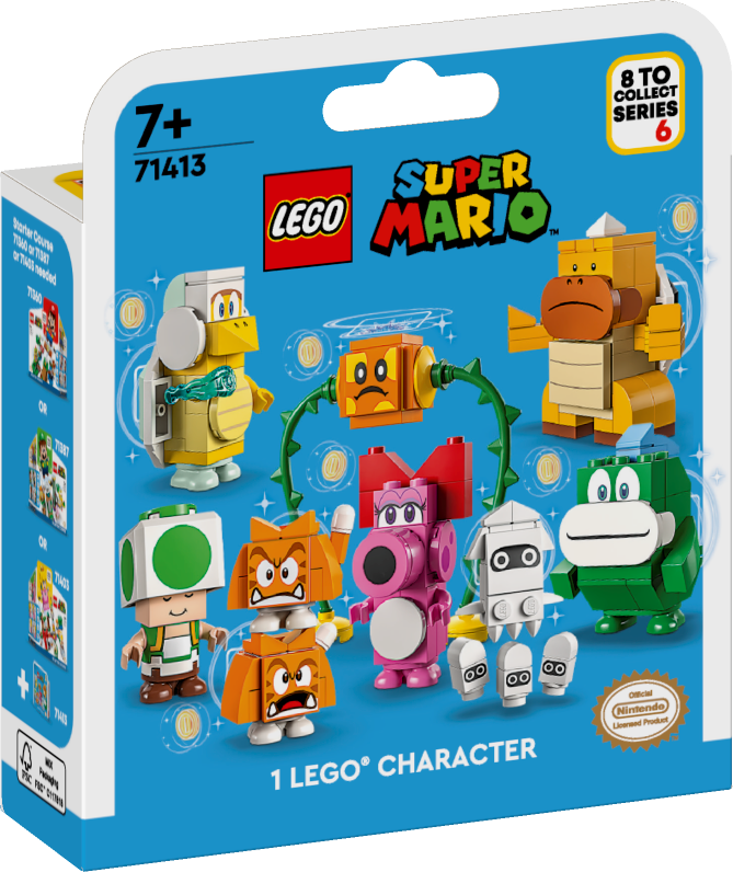 71413 LEGO® Super Mario Tēlu komplekti — 6. sērija, 7+ gadi, 2023. gada modelis