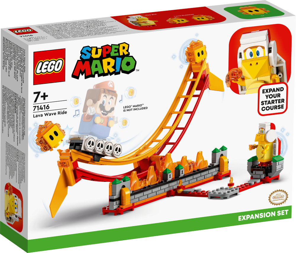 71416 LEGO® Super Mario Поездка на волне лавы, 7+ лет, модель 2023 года