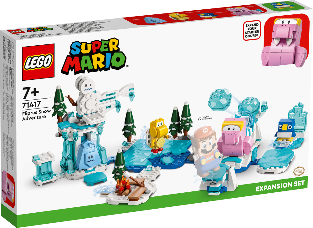 71417 LEGO® Super Mario Fliprus sniega piedzīvojuma paplašinājuma maršruts, 7+ gadi, 2023. gada modelis