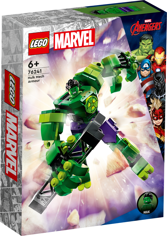 # 76241 LEGO® Marvel Super Heroes Halka robotbruņas, 6+ gadi, 2023. gada modelis
