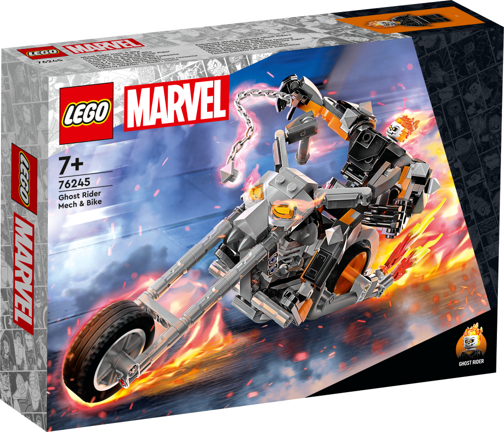 76245 LEGO® Marvel Super Heroes Ghost Rider robots un motocikls, 7+ gadi, 2023. gada modelis