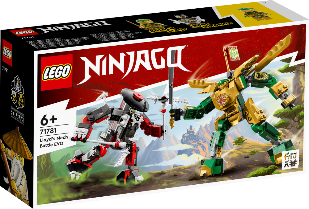 # 71781 LEGO® Ninjago Lloyd robotu kauja EVO, 6+ gadi, 2023 gada modelis