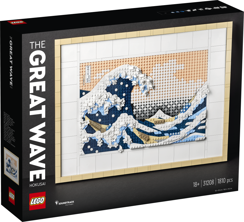 31208 LEGO® Art Hokusai - Lielais vilnis, 18+ gadi, 2023. gada modelis