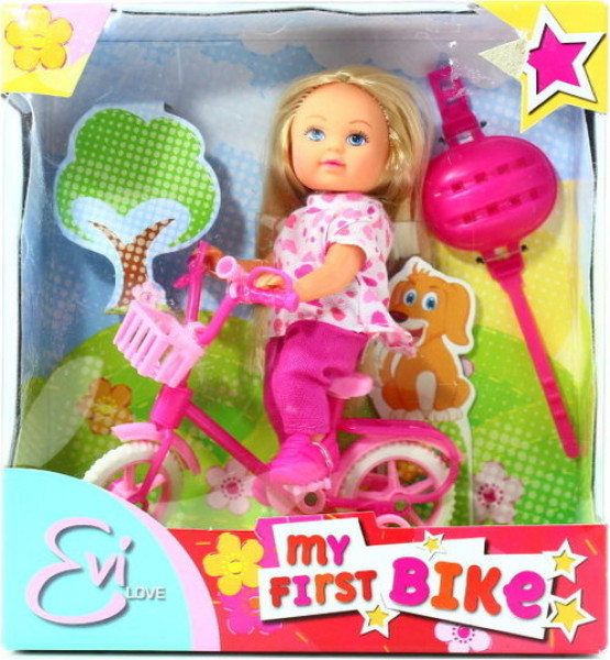 Simba Evi Мини кукла (12 см) с велосипедом, аксессуары Цена за 1 куклу. 3+ лет