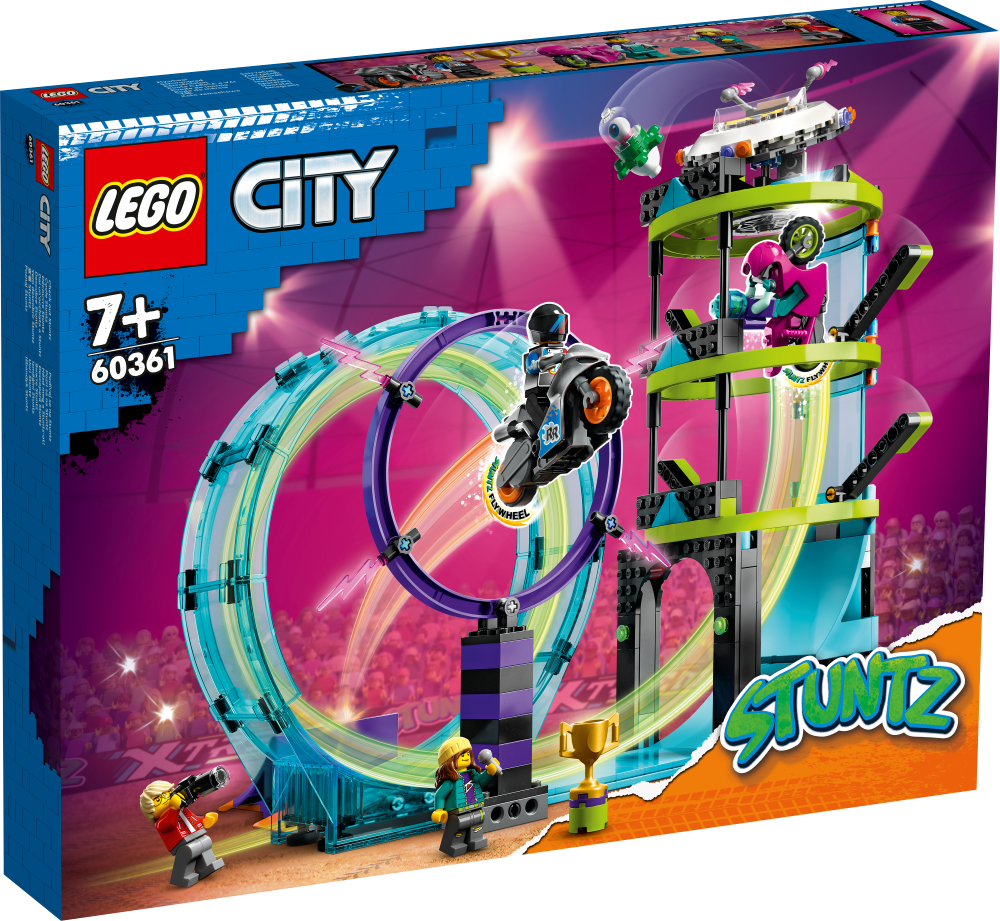 60361 LEGO® City Nepārspējamais kaskadieru izaicinājums, 7+ gadi, 2023. gada modelis