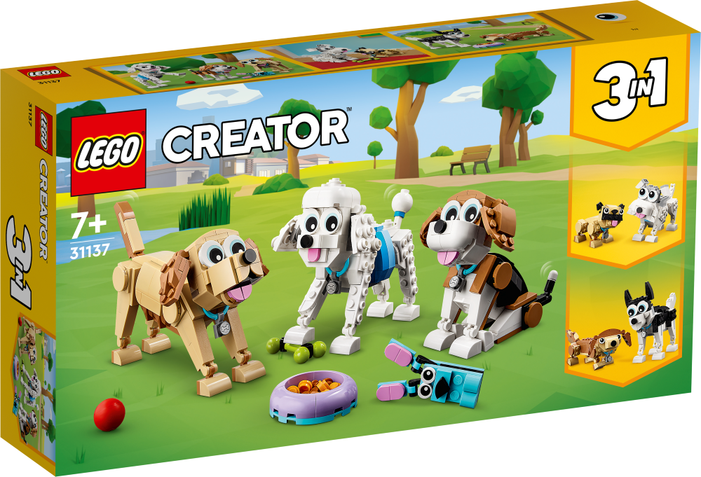 31137 LEGO® Creator Burvīgie suņi, 7+ gadi, 2023. gada modelis