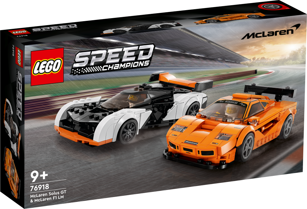 76918 LEGO® Speed Champions McLaren Solus GT un McLaren F1 LM, 9+ лет, модель 2023 года