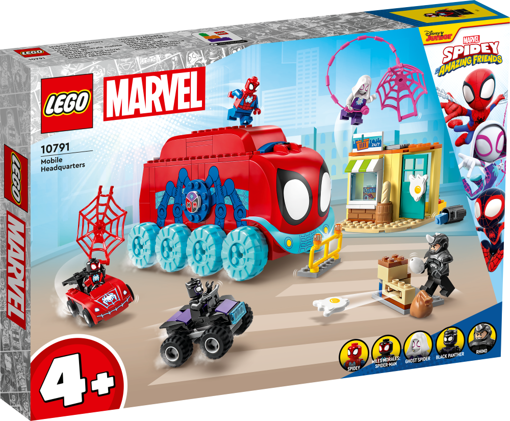 10791 LEGO® Spider Man Spidey komandas mobilā galvenā mītne, 4+ лет, модель 2023 года