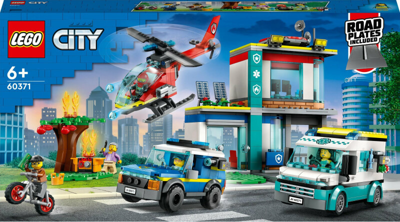 60371 LEGO® City Центр управления спасательным транспортом, 6+ лет, модель 2023 года