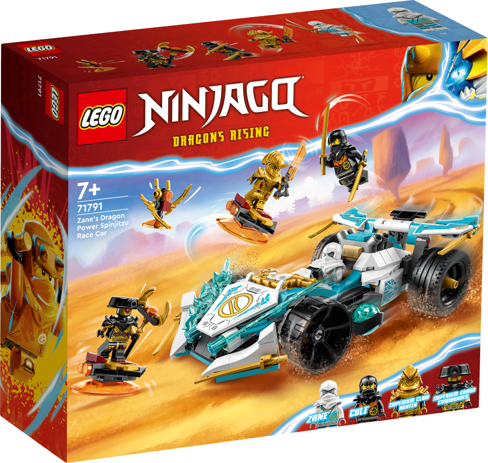 71791 LEGO® Ninjago Гоночная машина Сила Дракона Зейна Кружитцу, 7+ лет,модель 2023 года