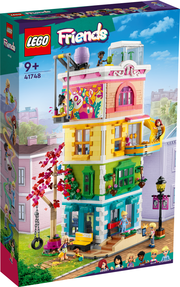 41748 LEGO® Friends Hārtleikas pilsētas tautas nams, 9+ gadi, 2023 gada modelis