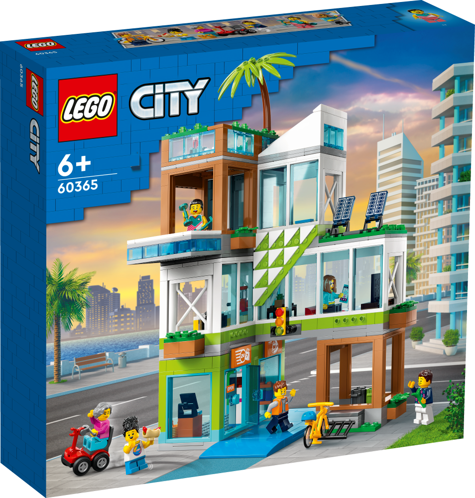 # 60365 LEGO® My City Daudzdzīvokļu ēka, 6+ gadi, 2023 gada modelis