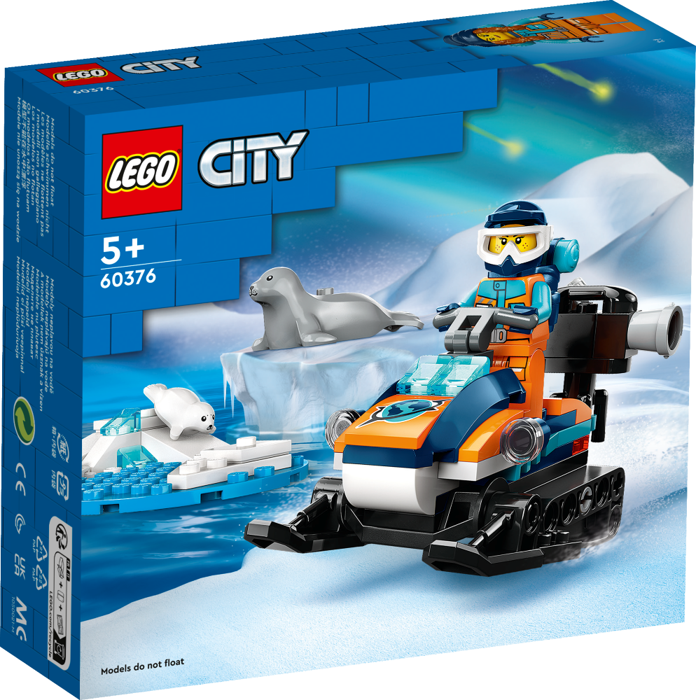 60376 LEGO® City Exploration Arktikas pētnieku sniega motocikls, 5+ gadi, 2023 gada modelis