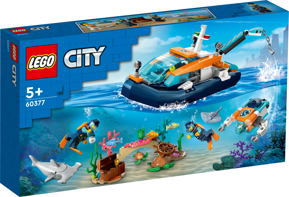 60377 LEGO® City Exploration Pētnieku niršanas kuģis, 5+ gadi, 2023 gada modelis