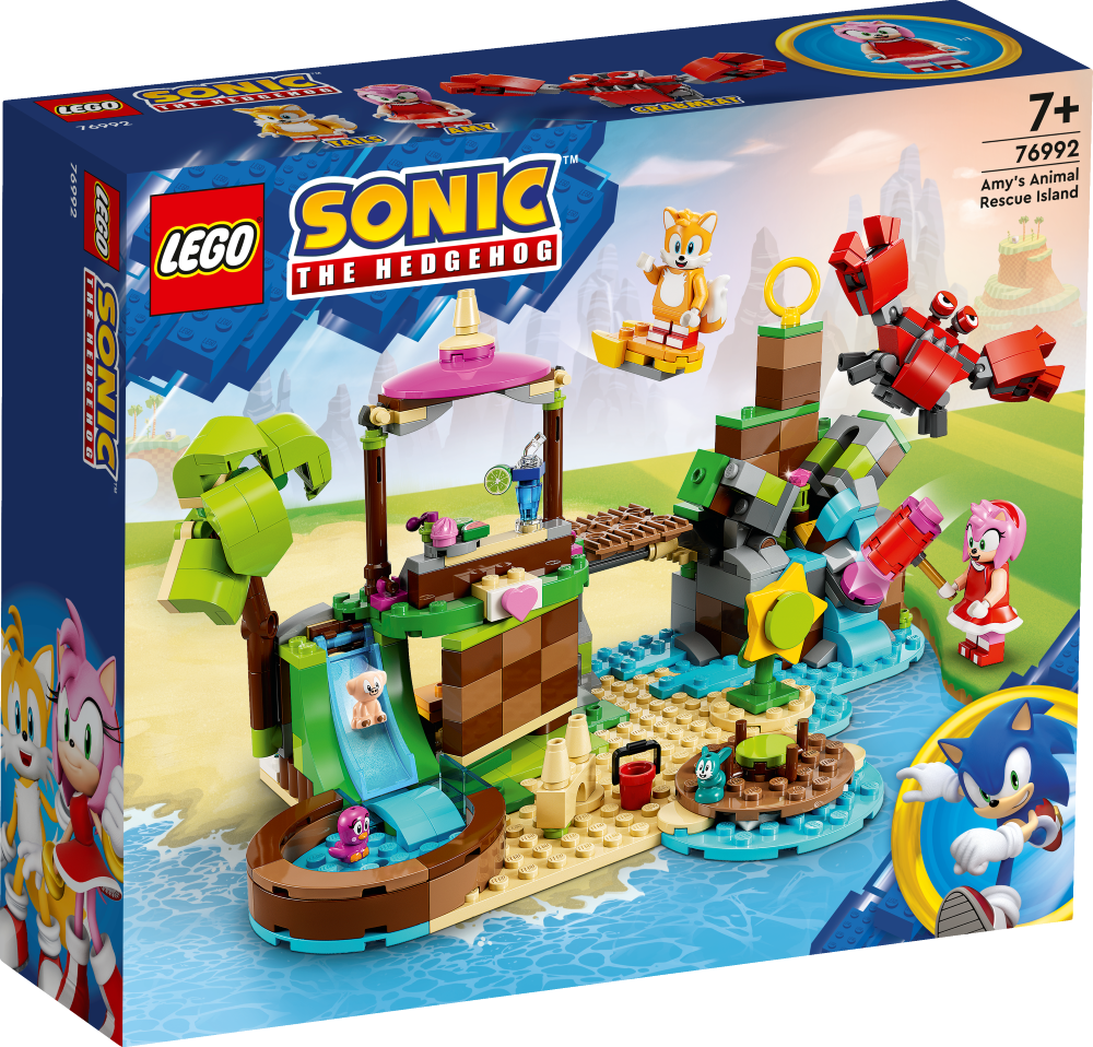 76992 LEGO® Sonic the Hedgehog™ Остров спасения животных Эми, 7+ лет, модель 2023 года