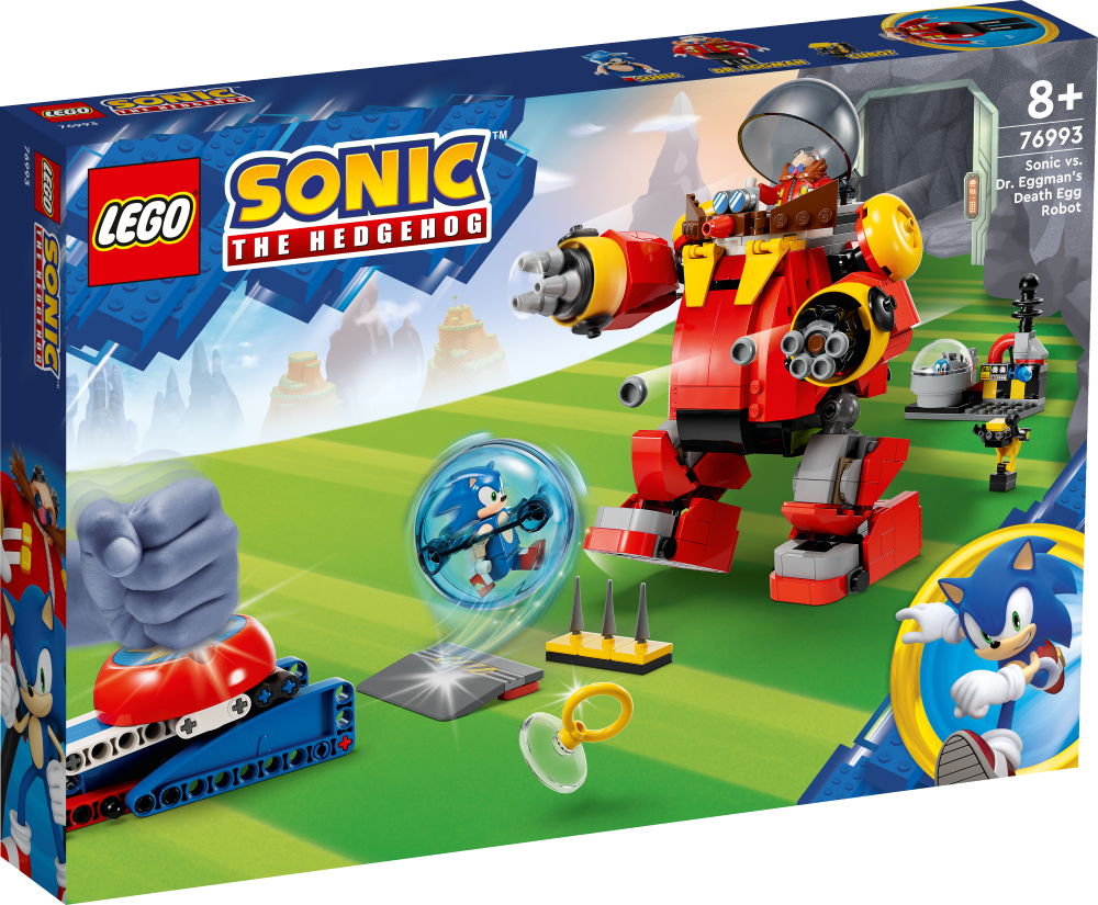 76993 LEGO® Sonic the Hedgehog™ Соник против робота-яйца смерти доктора Эггмана, 8+ лет, модель 2023 года