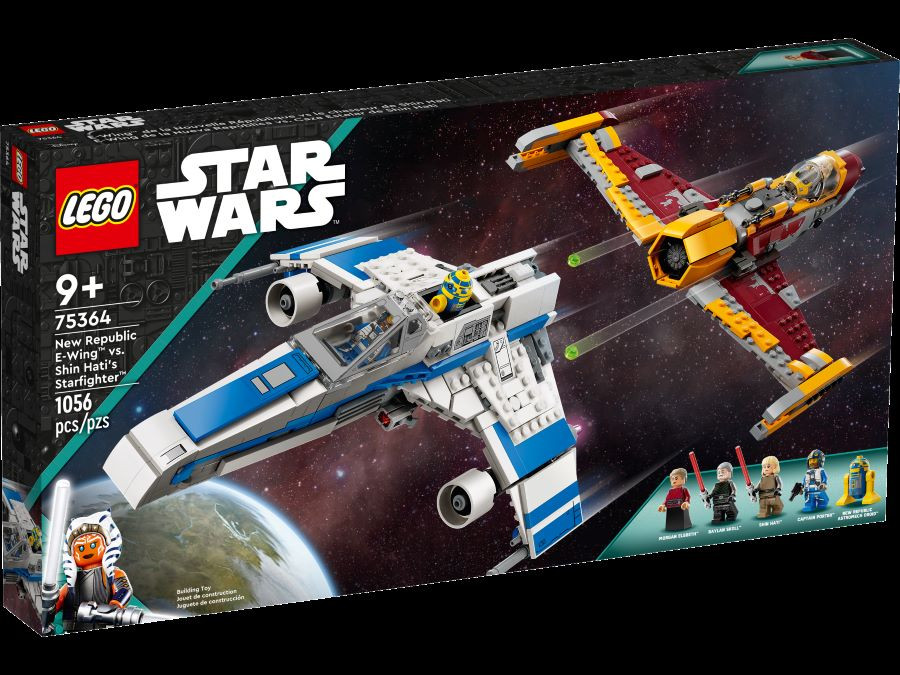 75364 LEGO® Star Wars™ New Republic E-Wing™ pret Shin Hati Starfighter™, 9+ лет, модель 2023 года