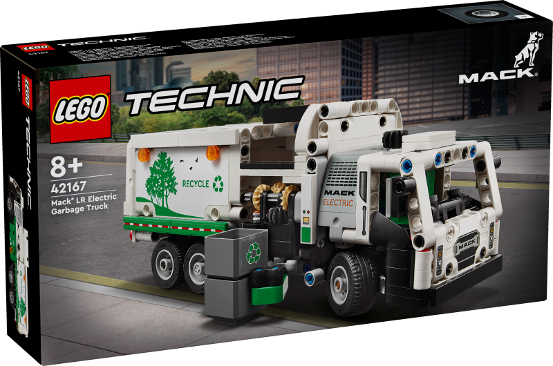 42167 LEGO® Technic Mack® LR Electric atkritumu izvešanas auto, 8+ лет, модель 2024 года
