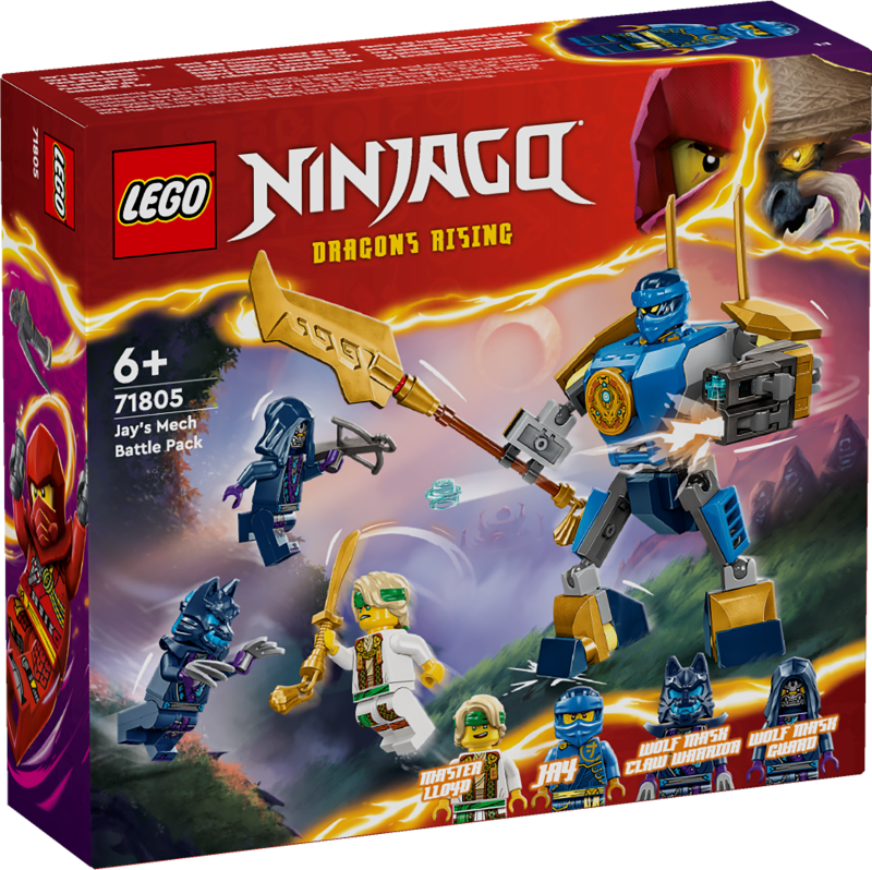 # 71805 LEGO® Ninjago Jay robotu cīņas komplekts, 6+ gadi, 2024 gada modelis