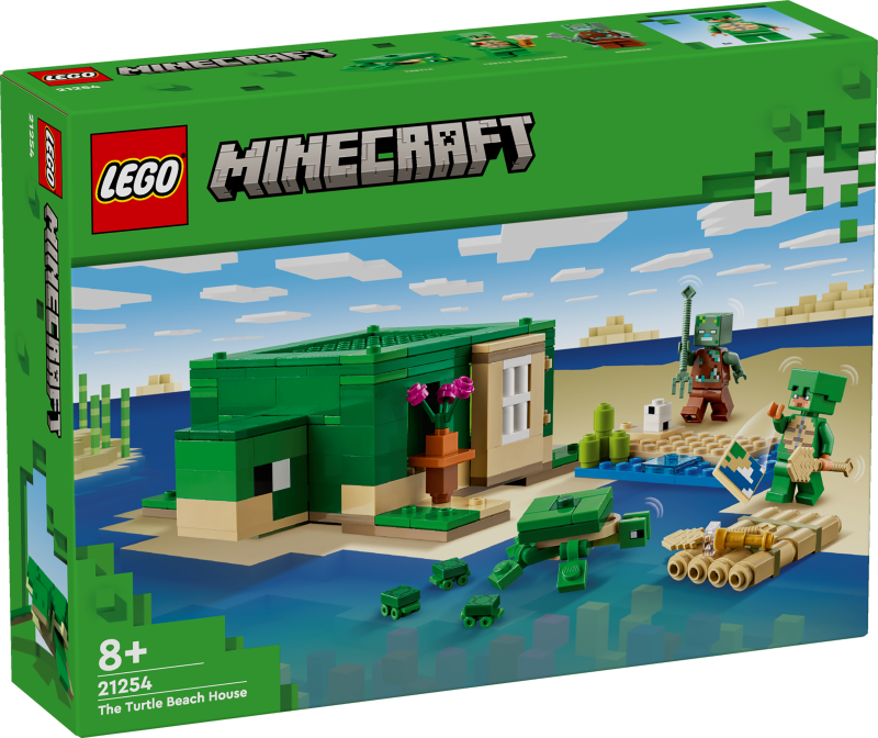 21254 LEGO® Minecraft Bruņurupuču pludmales māja, 8+ лет, модель 2024 года