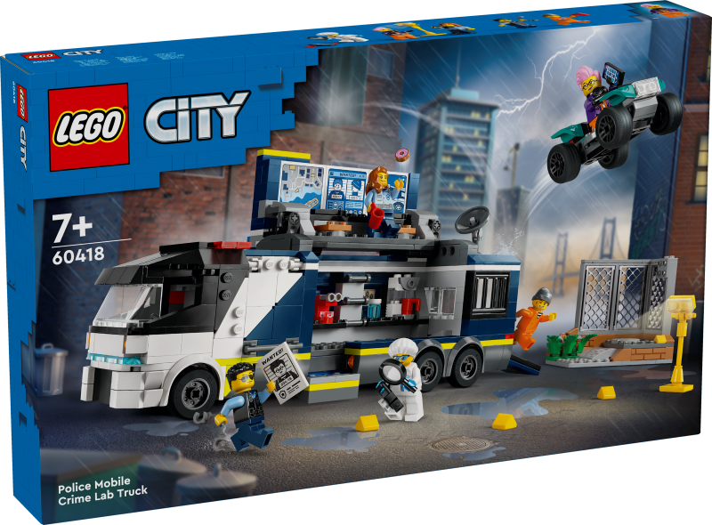 60418 LEGO® City Policijas mobilās kriminālās laboratorijas auto, 7+ лет, модель 2024 года