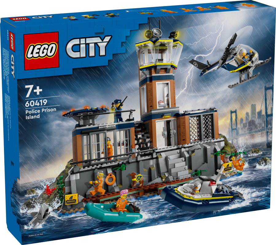 # 60419 LEGO® City Policijas cietuma sala, 7+ gadi, 2024 gada modelis