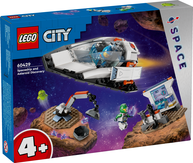 60429 LEGO® City Kosmosa kuģis un asteroīda atklāšana, 4+ лет, модель 2024 года