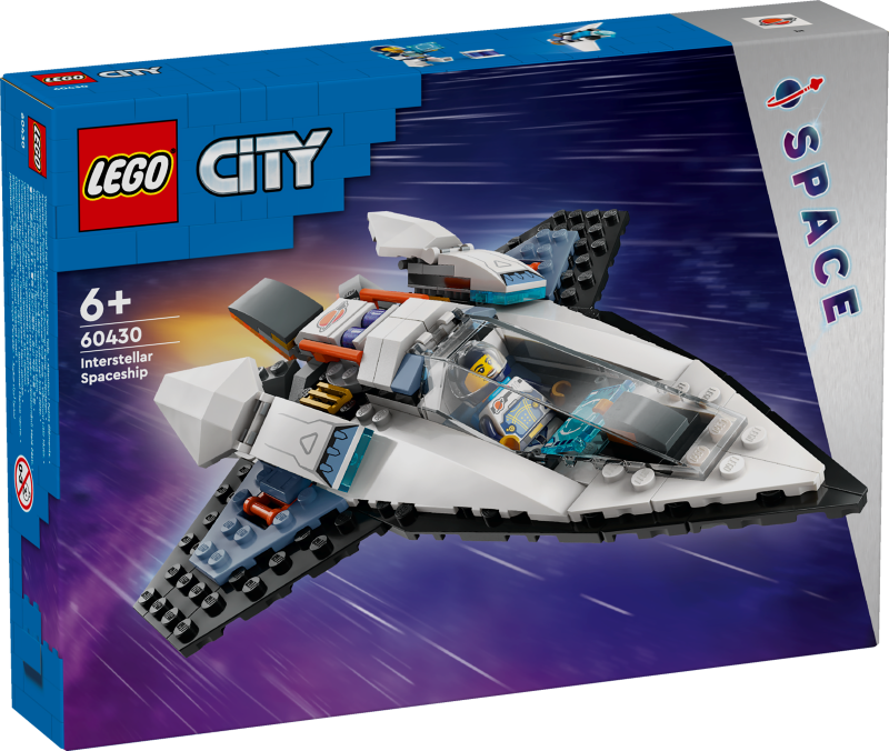 60430 LEGO® City Starpzvaigžņu kosmosa kuģis, 6+ gadi, 2024 gada modelis