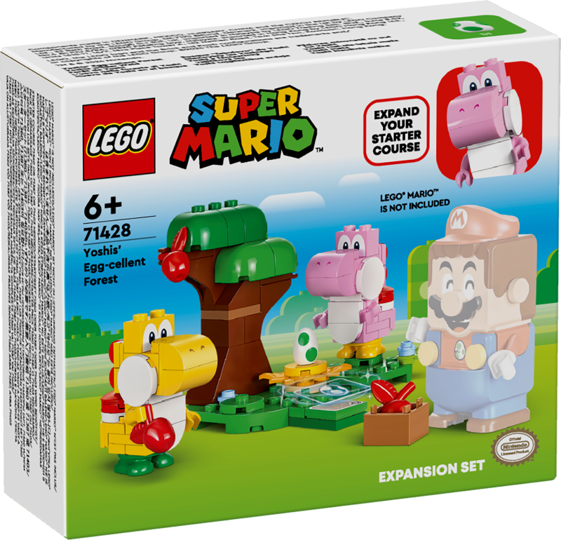 71428 LEGO® Super Mario Yoshi Liel-ola-iskais mežs - paplašinājuma maršruts,6 + лет, модель 2024 года
