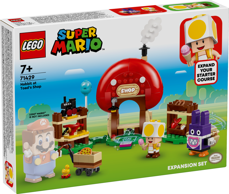 71429 LEGO® Super Mario Nabbit Toad veikalā - paplašinājuma maršruts , 7+ gadi, 2024 gada modelis