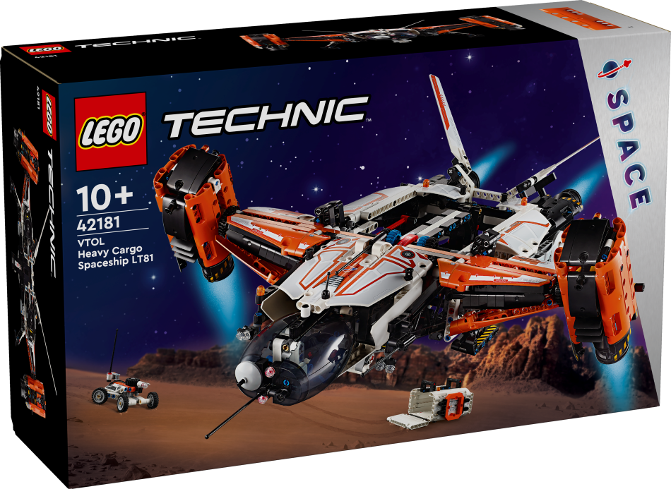 42181 LEGO® Technic Space VTOL smagkravas kosmosa kuģis LT81 , + gadi, 2024 gada modelis