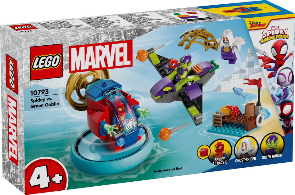 10793 LEGO® Spider Man Zirnekļcilvēks pret Zaļo Goblinu , 4+ gadi, 2024 gada modelis