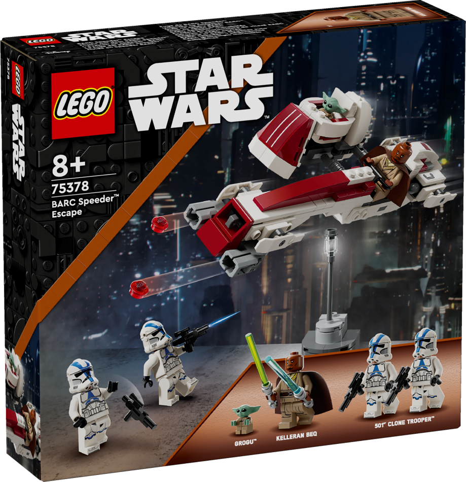 75378 LEGO® Star Wars™ Bēgšana ar BARC ātrgaitas auto, 8+ gadi, 2024 gada modelis