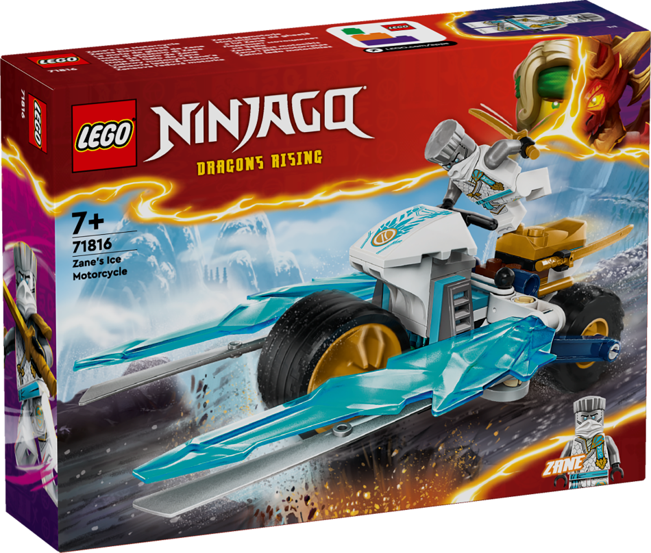 71816 LEGO® Ninjago Zane ledus motocikls, 7+ gadi, 2024 gada modelis