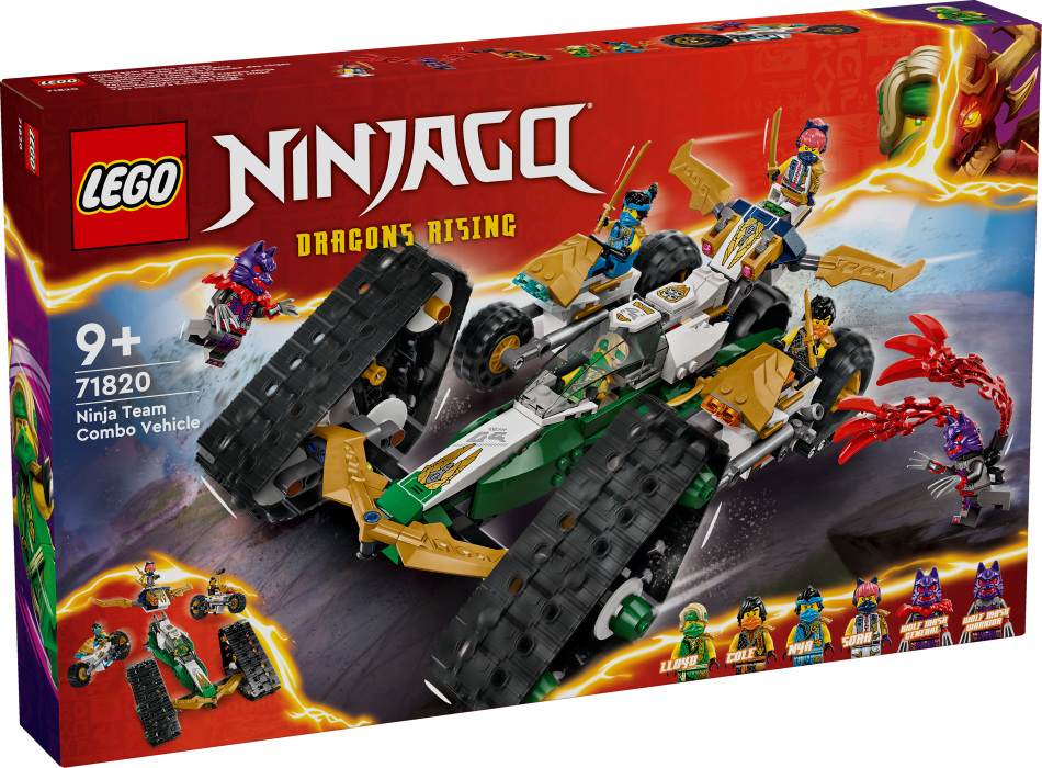 71820 LEGO® Ninjago Ninzju komandas apvienotais transportlīdzeklis, 9+ , модель 2024 года