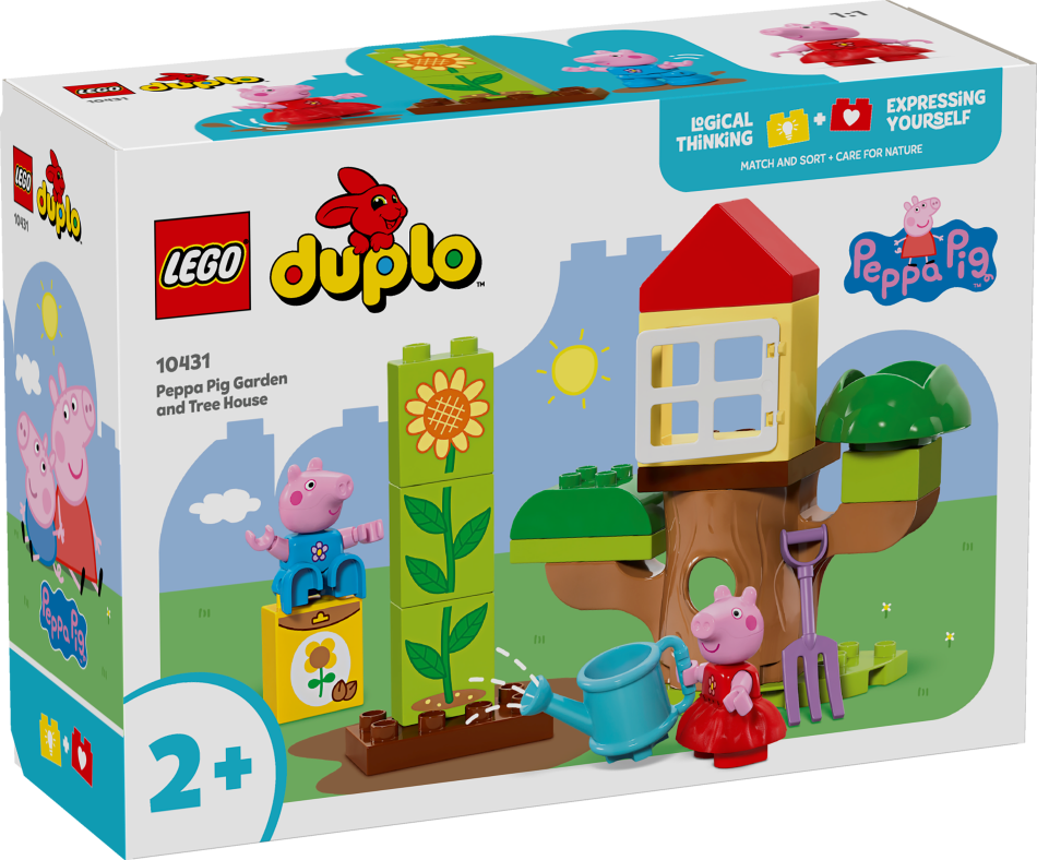 10431 LEGO® DUPLO Cūciņas Pepas dārzs un māja kokā, 2+ , модель 2024 года