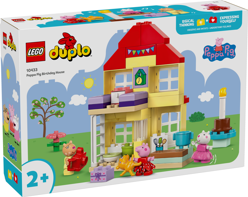 10433 LEGO® DUPLO Cūciņas Pepas Dzimšanas dienas māja , 2+ gadi, 2024 gada modelis