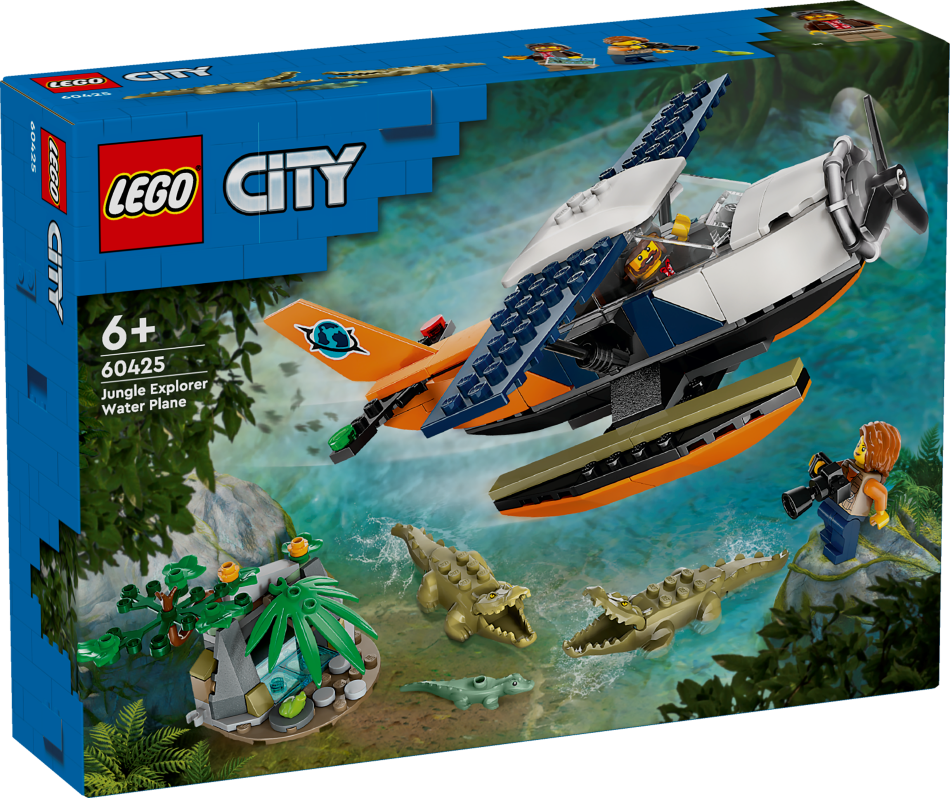 60425 LEGO® City Džungļu pētnieka hidroplān , 6+ gadi, 2024. gada modelis