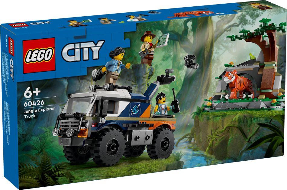 60426 LEGO® City Džungļu pētnieka bezceļu automašīna, 6+ лет, модель 2024 года