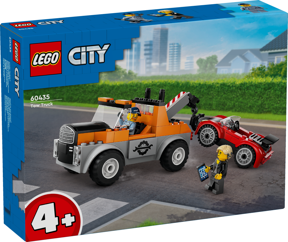 60435 LEGO® City Vilcējauto un sporta auto remonts , 4+ gadi, 2024. gada modelis