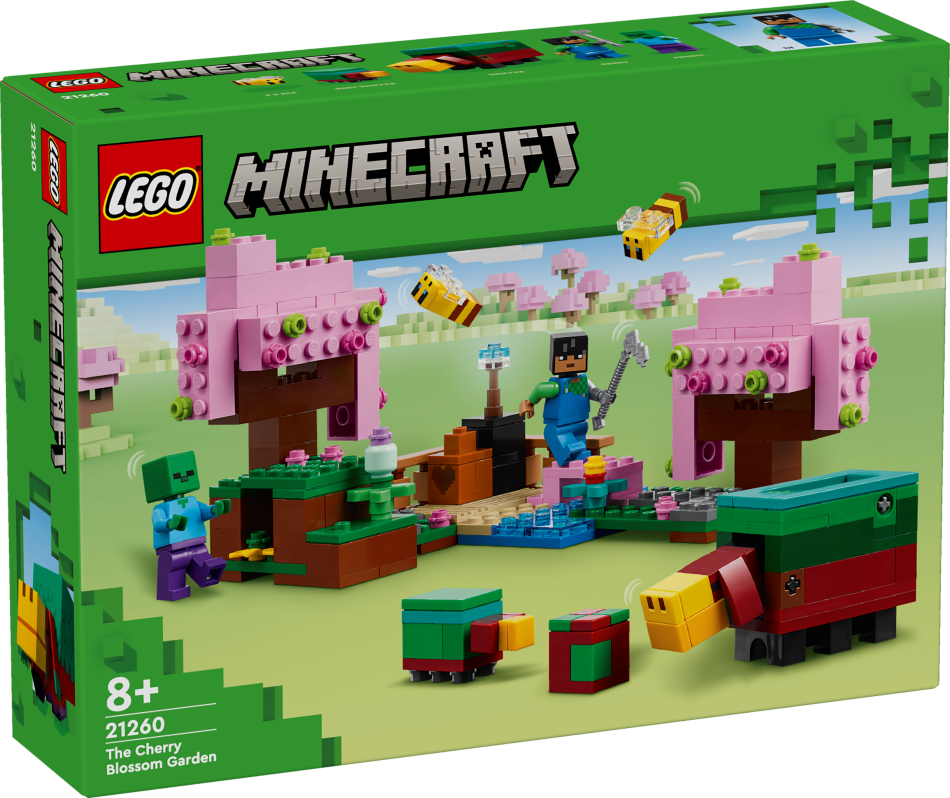 21260 LEGO® Minecraft Ķiršu ziedu dārzs, 8+ gadi, 2024. gada modelis